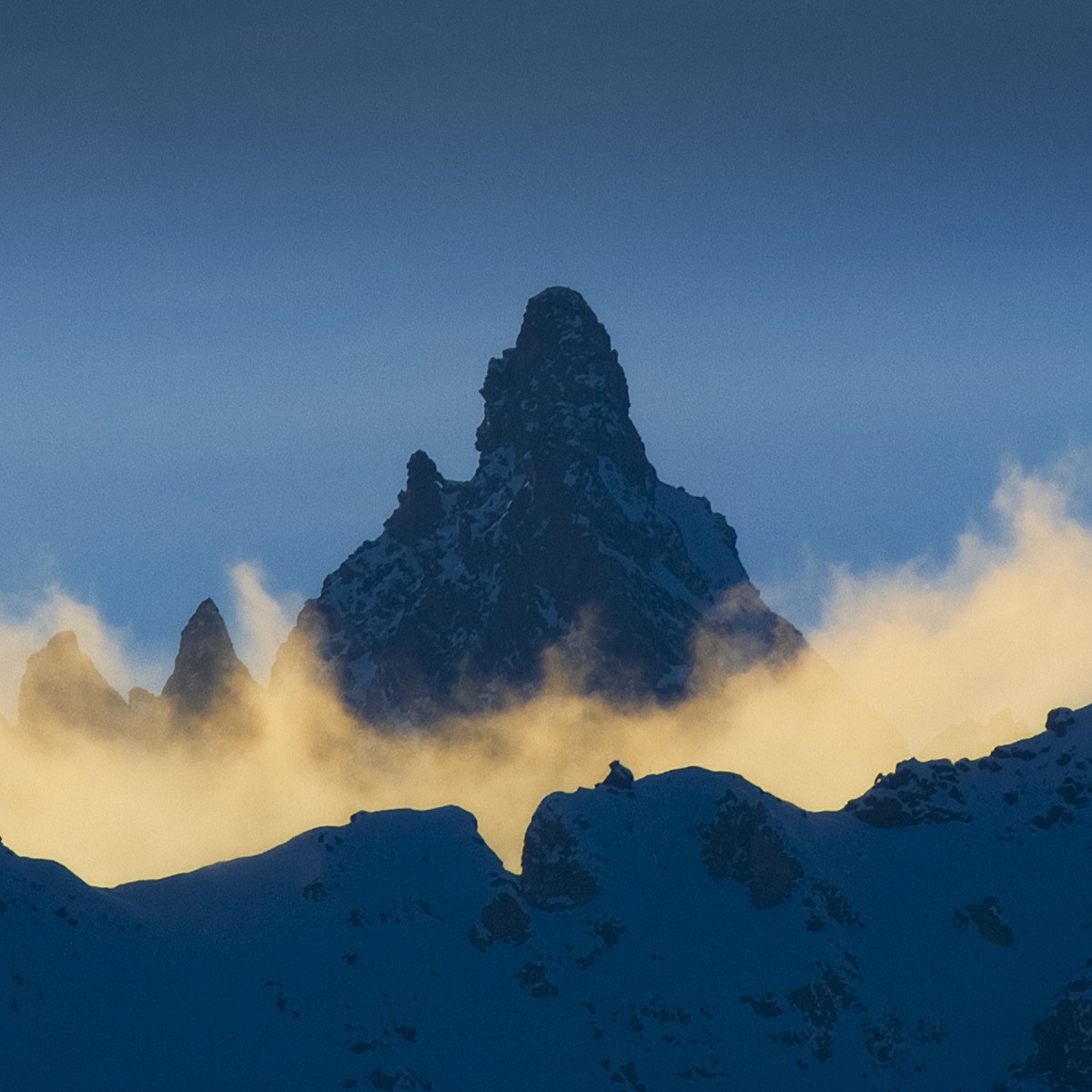 Alba sulla Punta Tzan