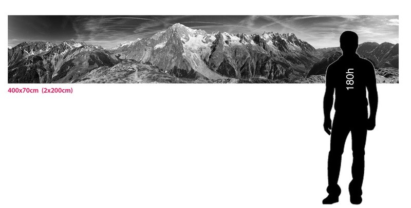 Monte Bianco - veduta centrale / Gigantografia