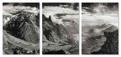 "Per aspera ad astra" - trittico - Monte Bianco versante ovest / limited edition