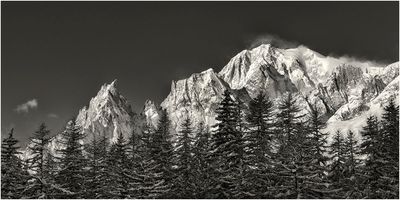 Aiguille Noire e Monte Bianco