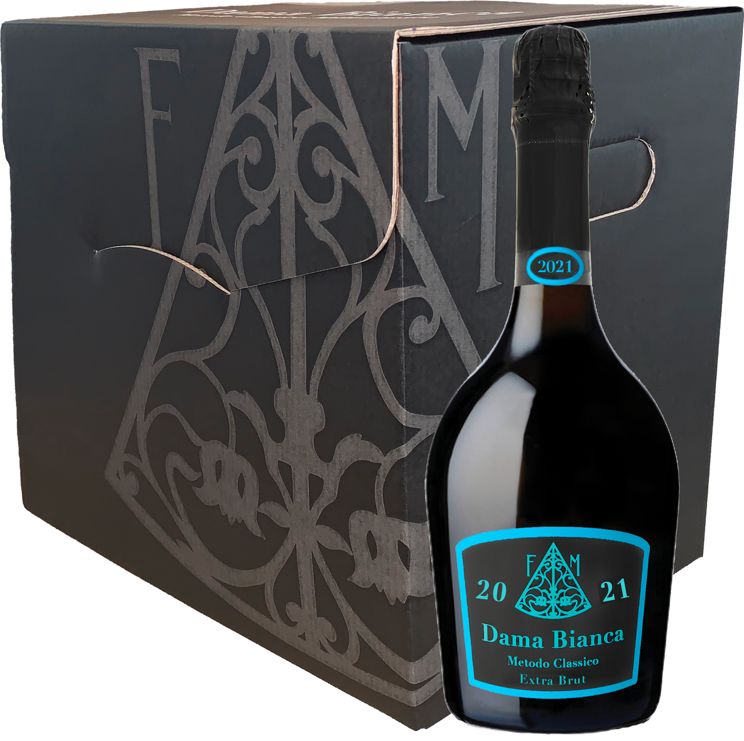 CONFEZIONE 6 BOTTIGLIE - DAMA BIANCA Spumante Metodo Classico Extra Brut