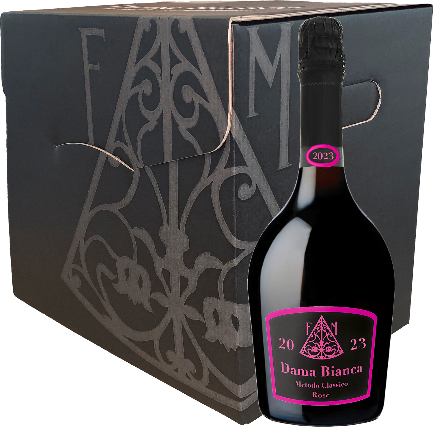 CONFEZIONE 6 BOTTIGLIE - DAMA BIANCA Spumante Metodo Classico Rosè