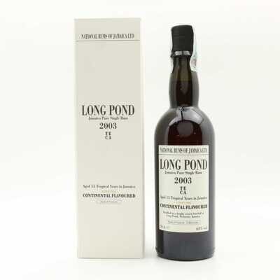LONG POND 2003 15 YEAR OLD CONTINENTAL FLAVOURED NATIONAL RUM