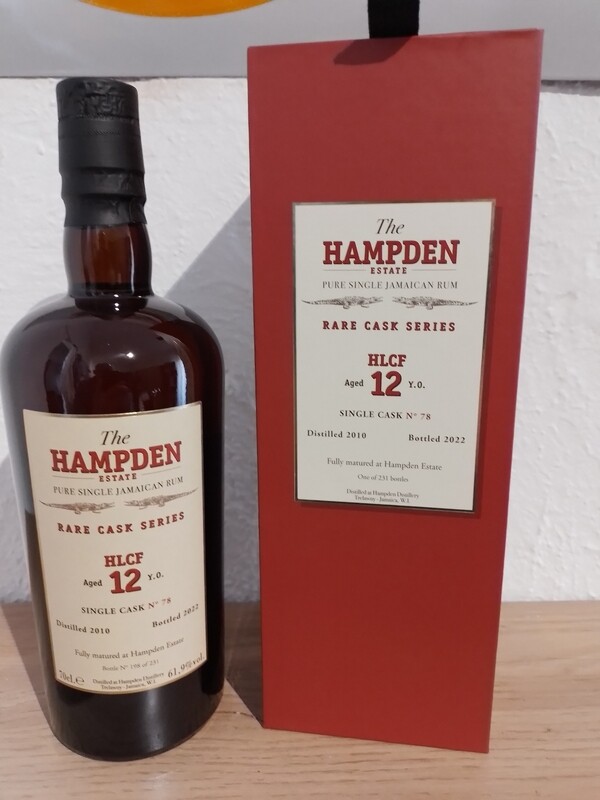 Hampden rare cask series hlch cask nr 78