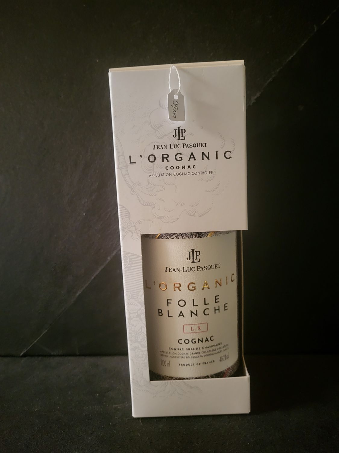 jean luc Pasquet Folle Blanche L.X Organic Cognac