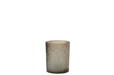 WINDLICHT GRAS GLAS BEIGE MEDIUM