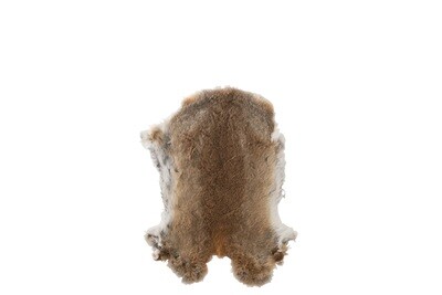 Konijnvel Deco Pels Beige/Wit Konijnvel Deco Pels Beige/Wit