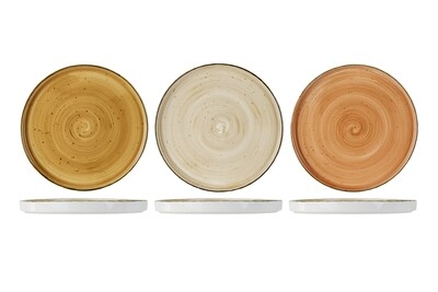 BRISBANE PLAT BORD D25,5CM 3ASS