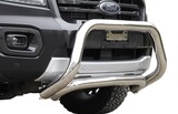 Bullbar - hoogglans RVS 76mm + lowbar - Ford Ranger 2012+