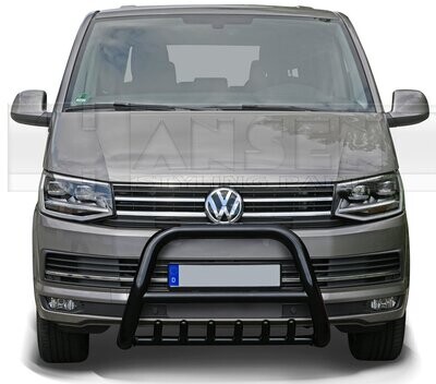 Bullbar - zwart 76mm met skidplate - VW T6 - 2015+