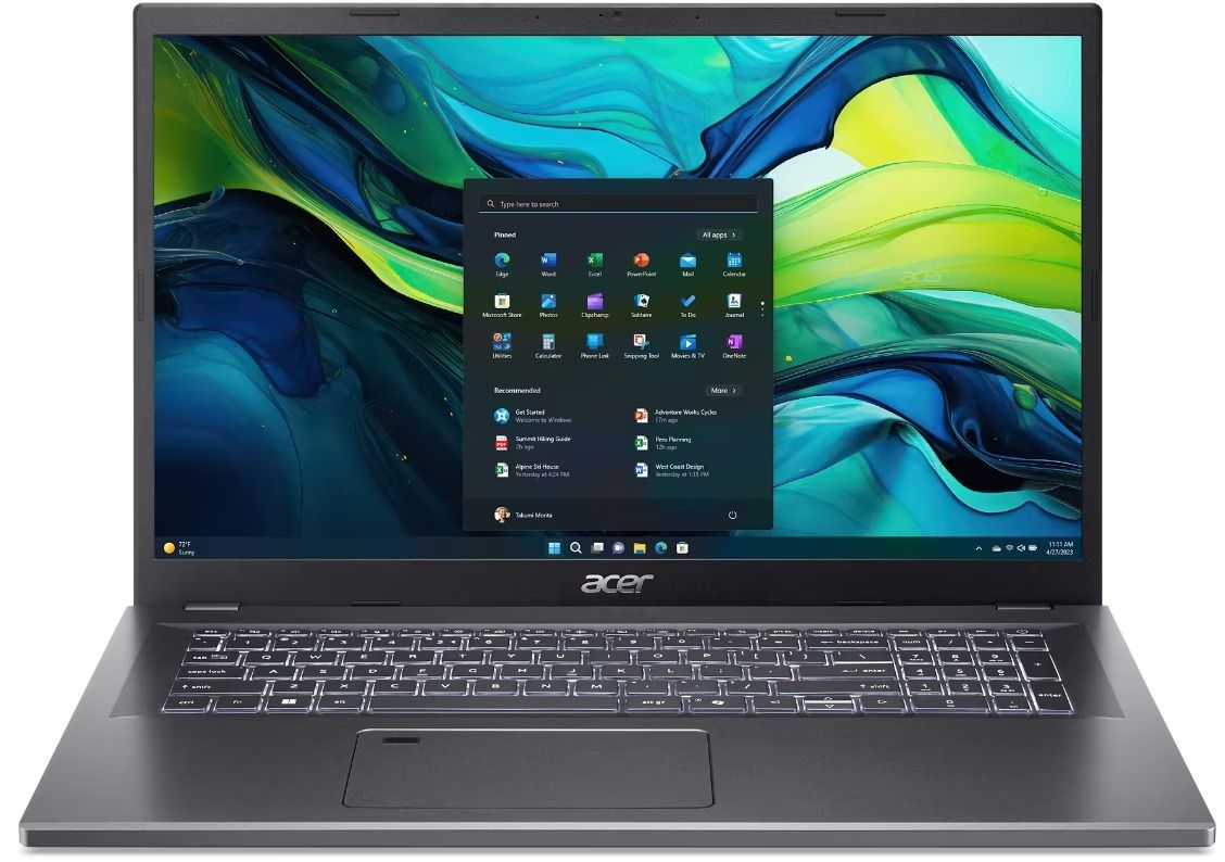 Acer 17 Core 7 16GB 512GB