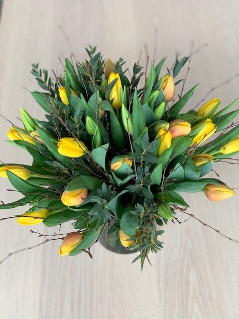 Boeket tulpen 1 kleur