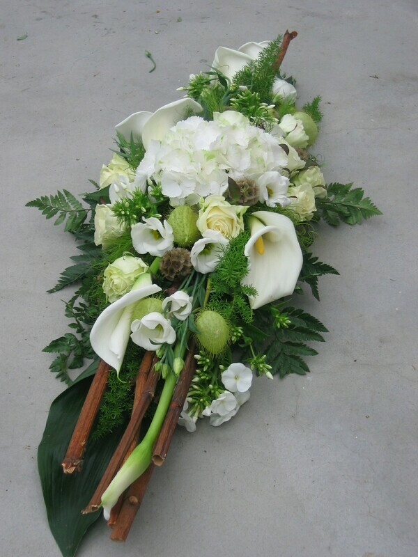 Bloemstuk langwerpig met polygonum