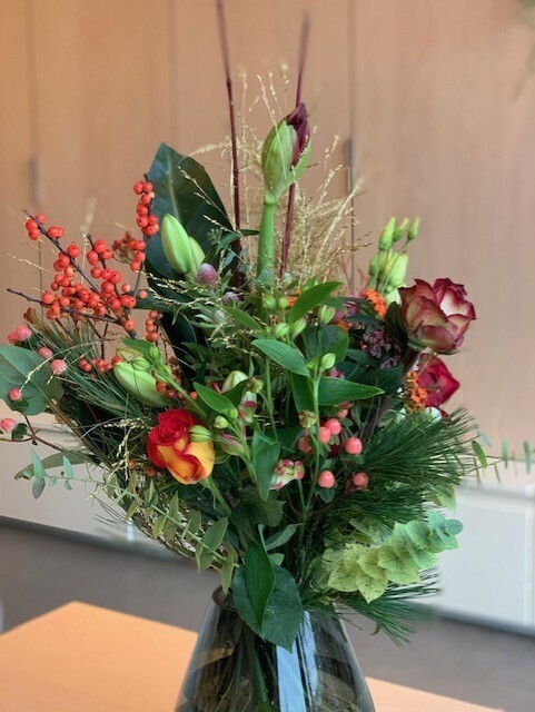 Boeket Amaryllis gekleurd