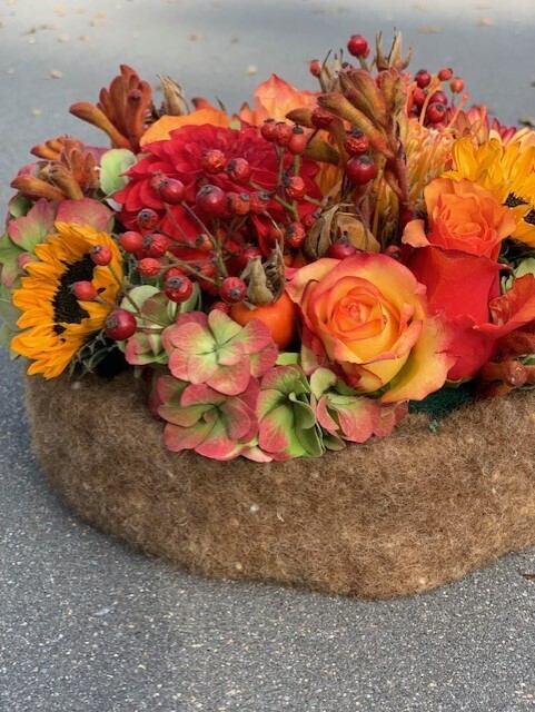 Bloemstuk 'taart'