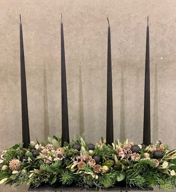 Tafelstuk kerstsfeer