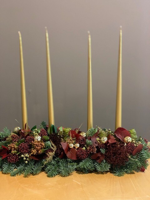 Tafelstuk kerstsfeer