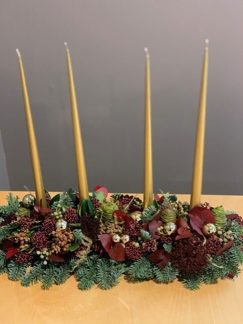 Tafelstuk kerstsfeer