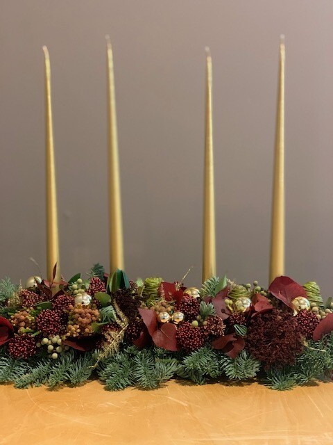 Tafelstuk kerstsfeer