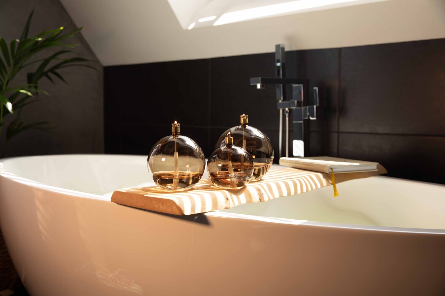 Olielamp Bol Champagne Beige
