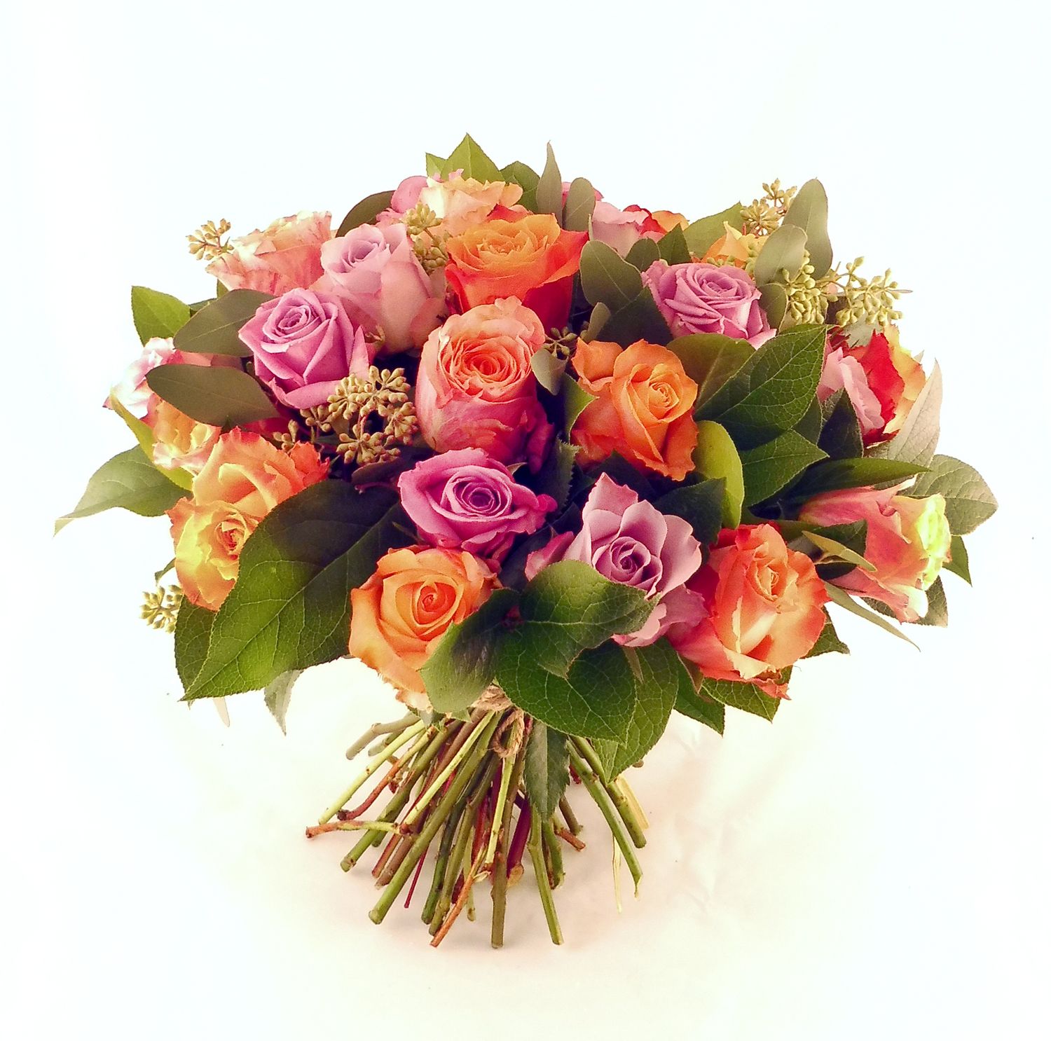 Boeket rozen gemengd