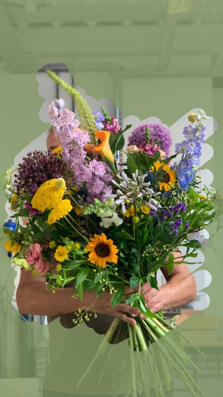 Plukboeket kleurrijk  XXL