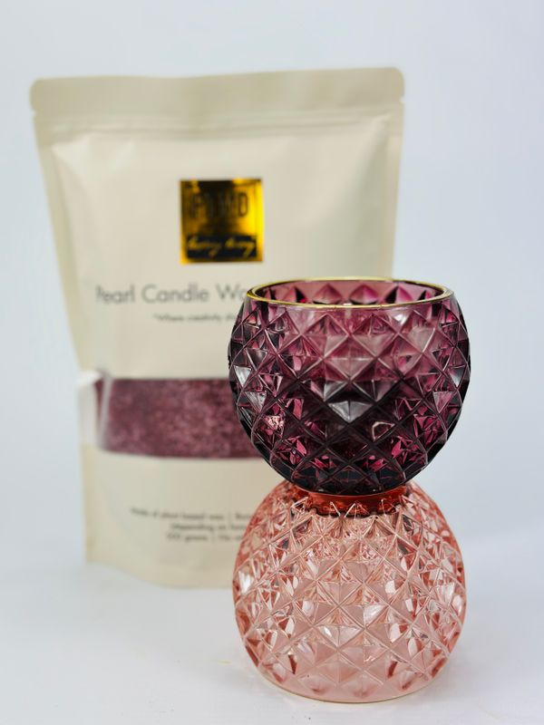 Candle wax roos/bordeaux