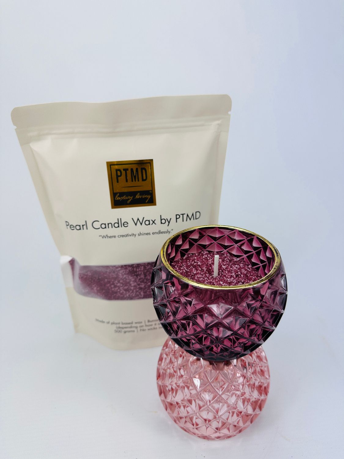 Candle wax roos/bordeaux