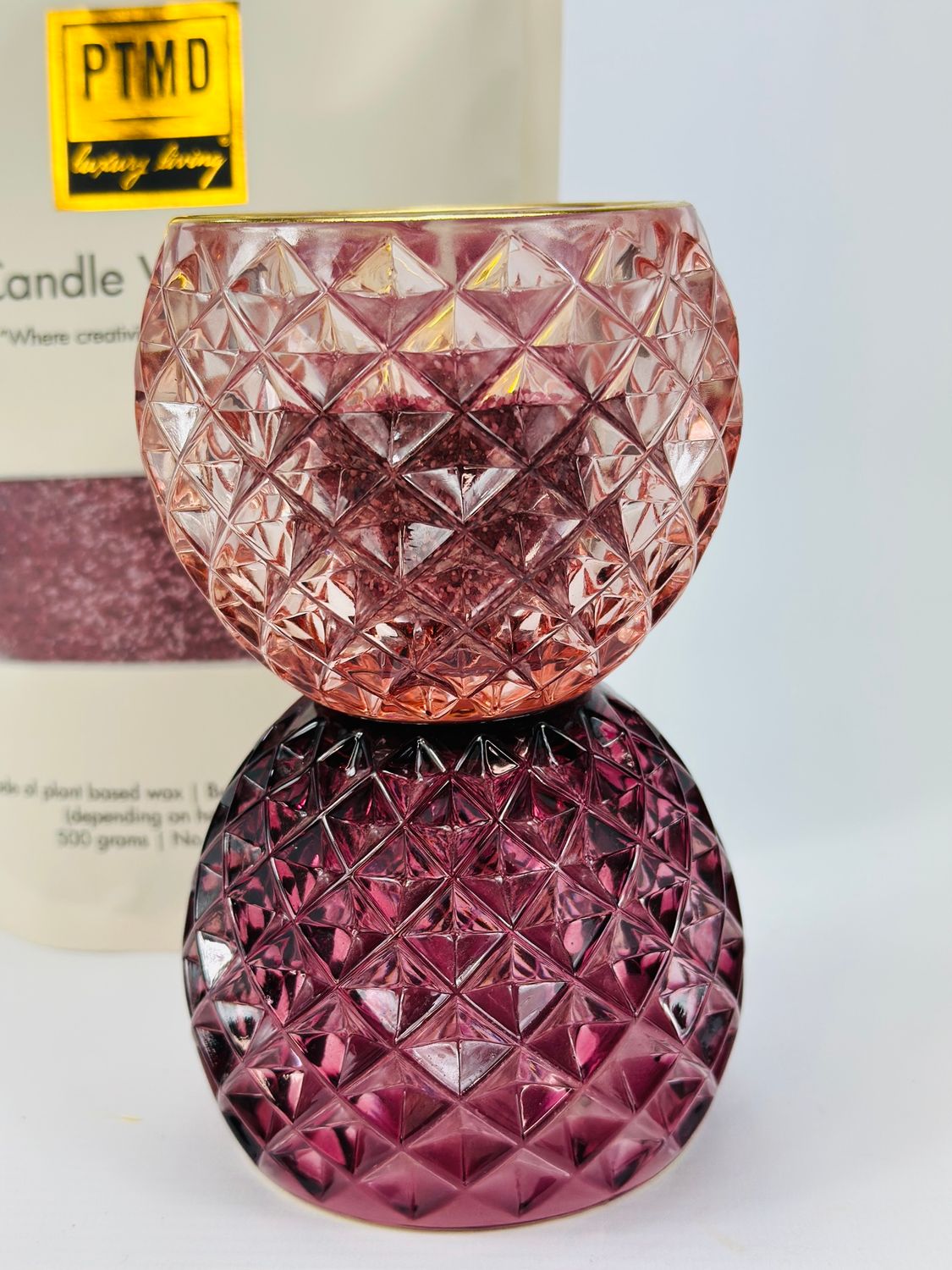 Candle wax roos/bordeaux