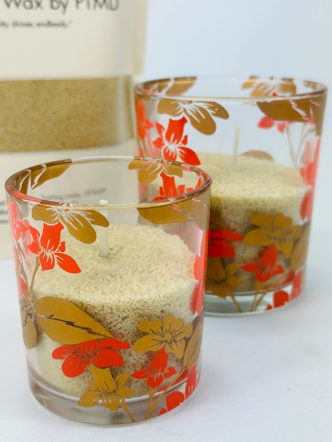 Candle wax oranje/goud