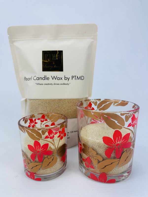 Candle wax oranje/goud