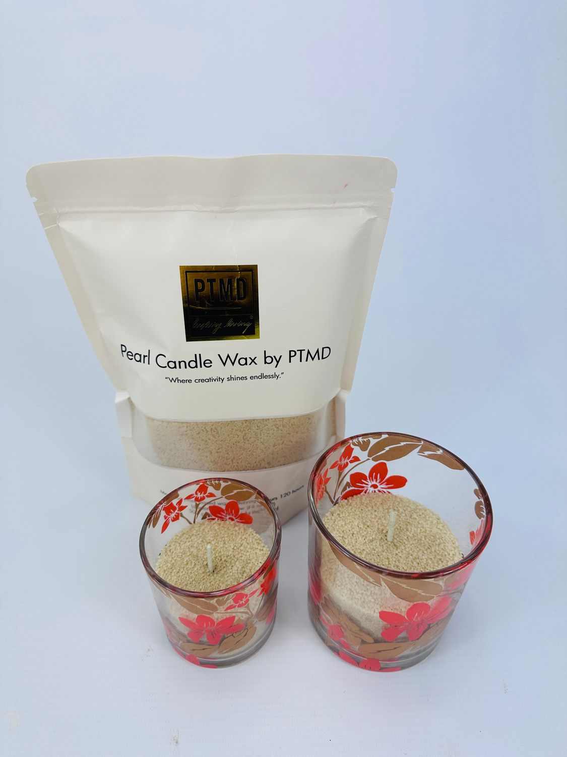 Candle wax oranje/goud