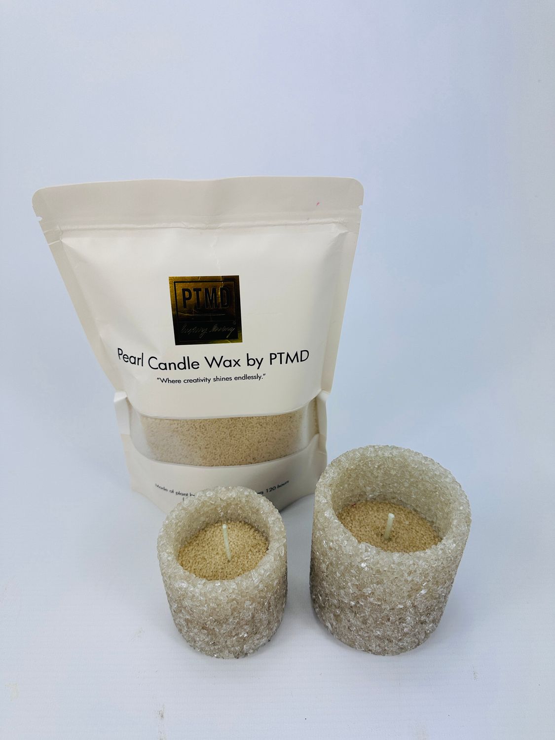 Candle wax beige