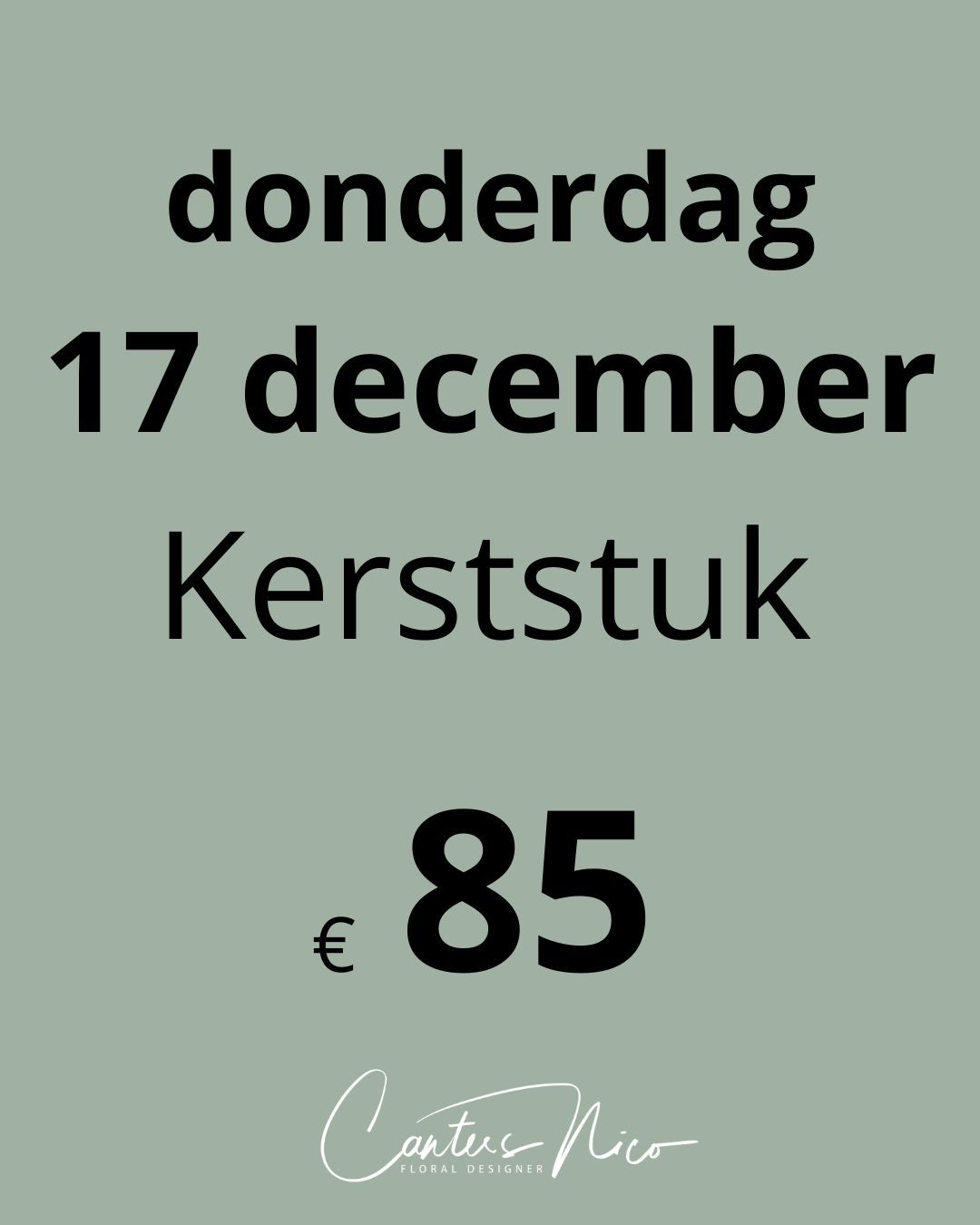 Workshop 17 december