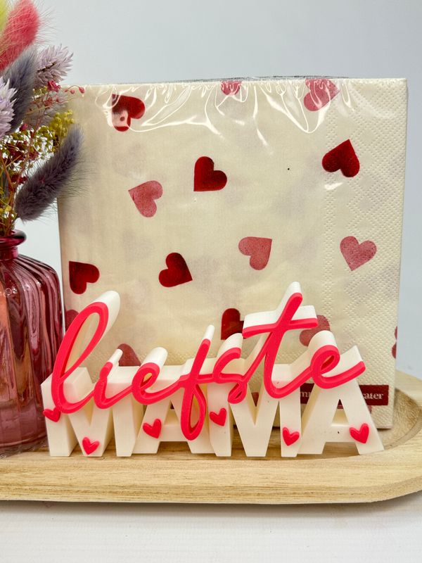 Cadeauset droogbloemen 'Liefste mama'