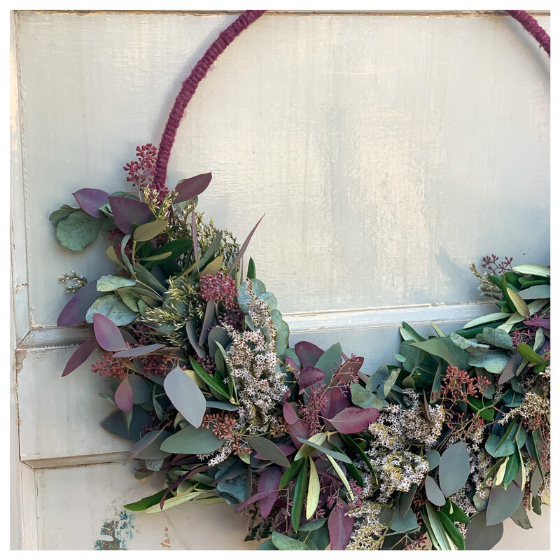 Workshop najaarskrans met eucalyptus