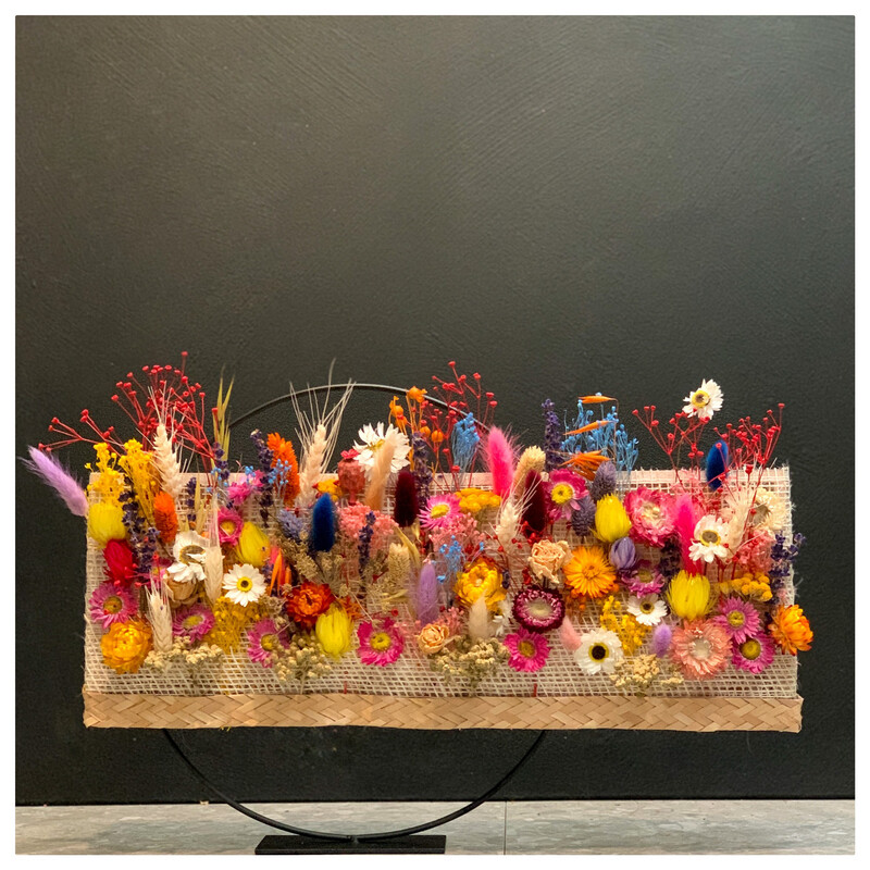 Workshop Schilderijtje van droogbloemen