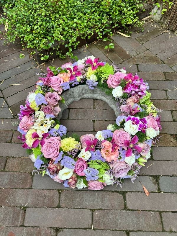 Bloemenkrans Pastel