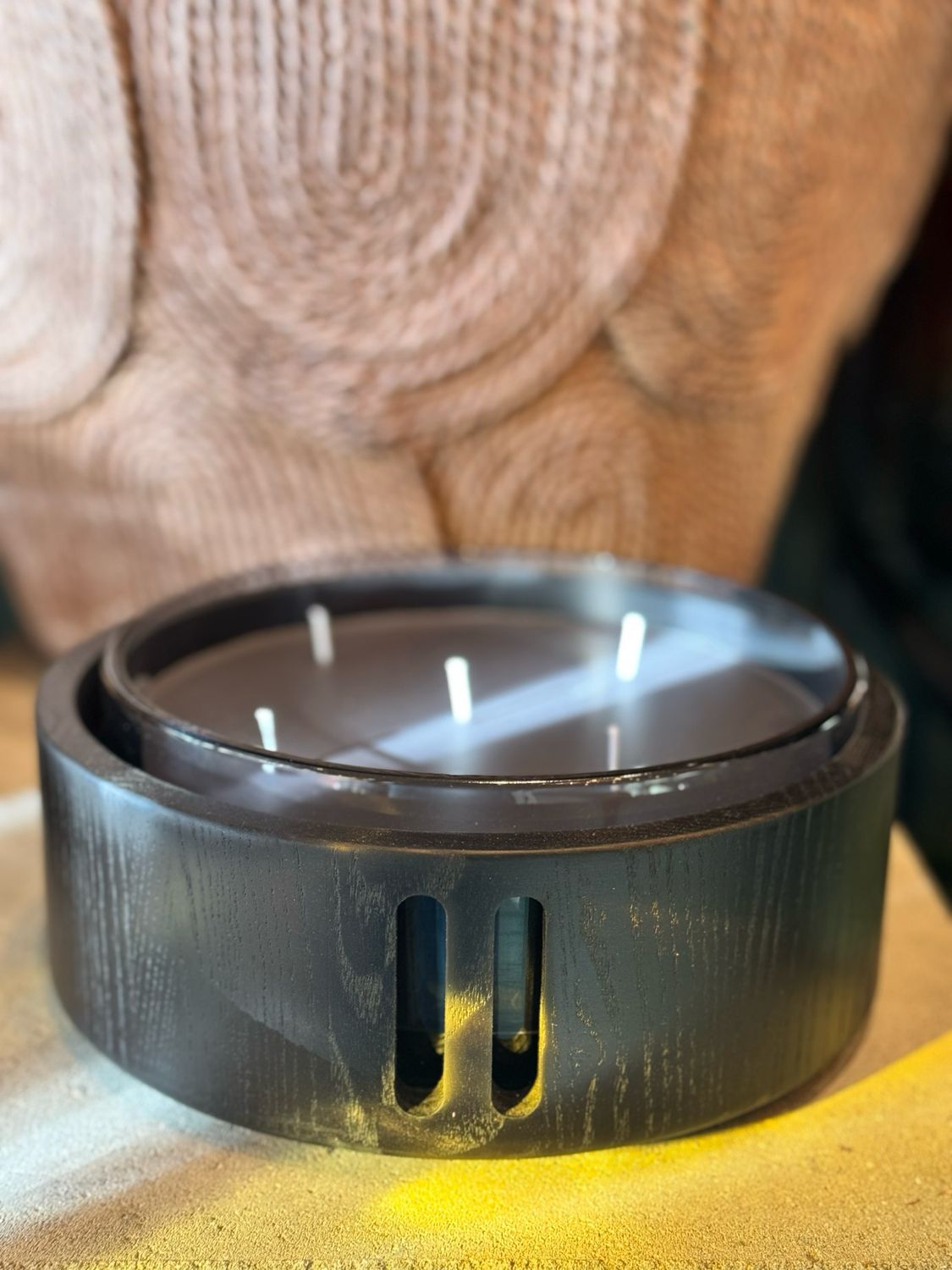 Menza by Véronique De Kock Scented Candle L Black Velvet Ø 22 cm