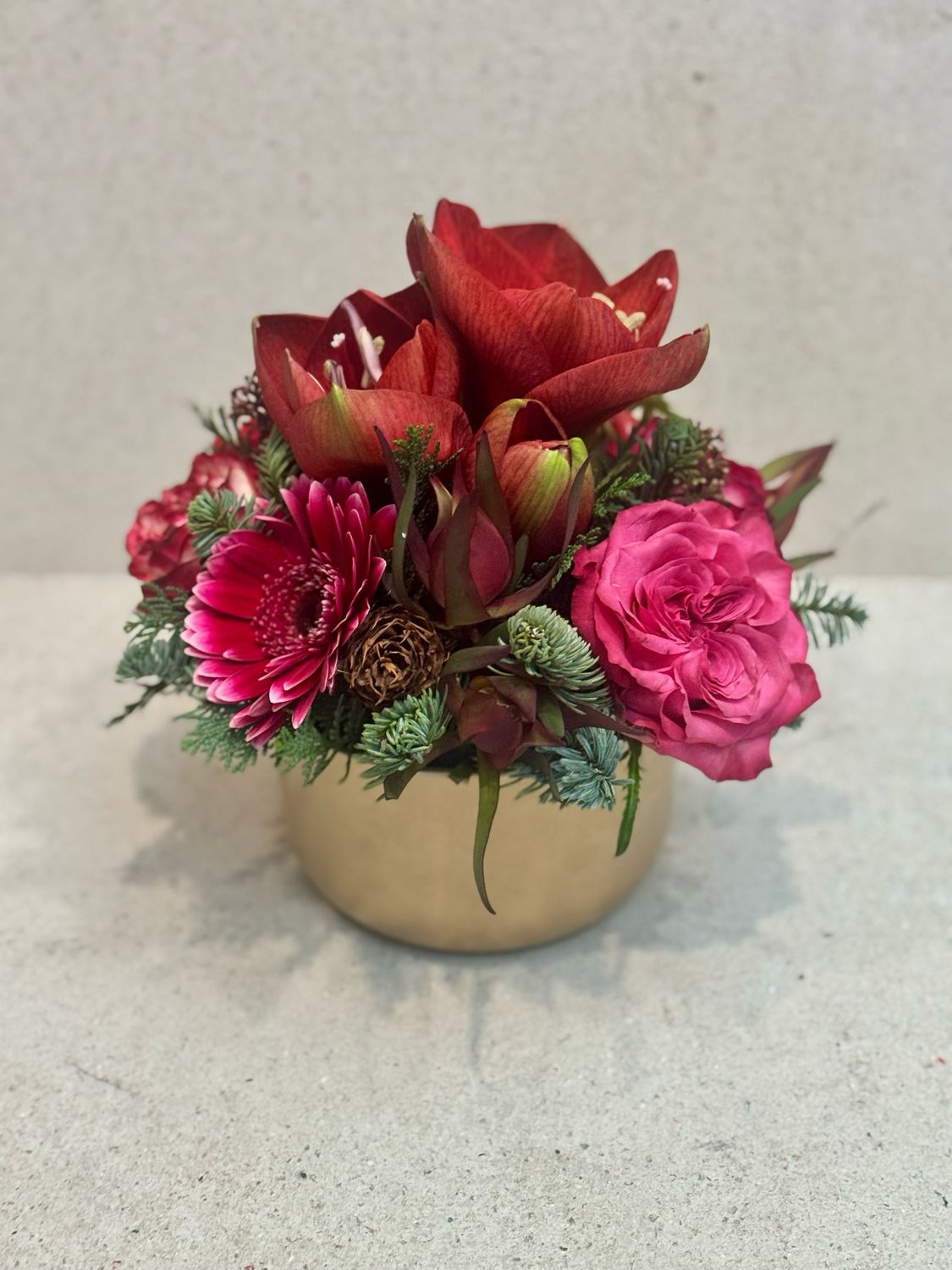 Bloemstuk Kerst Amaryllis