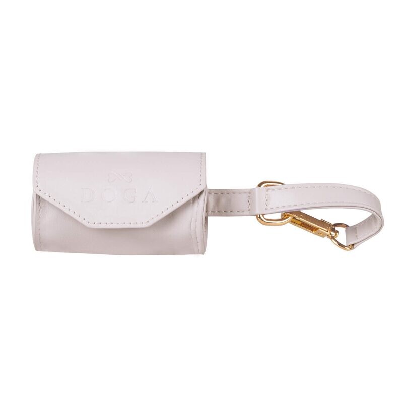 Hondenpoepzakhouder Taupe met Goud