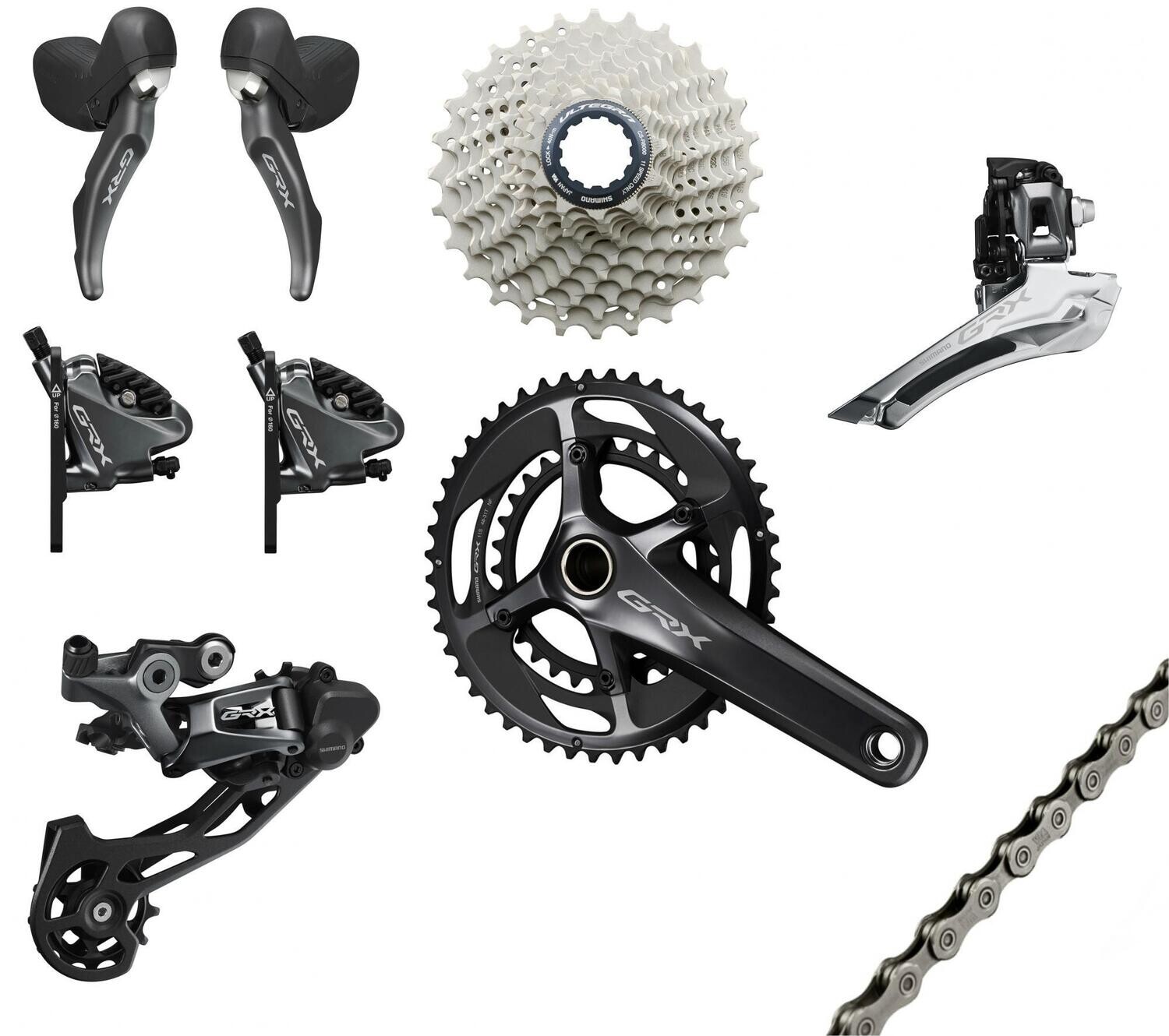Shimano GROEP GRX810 GROEP 11 Speed 170 mm, 40T, 11-30