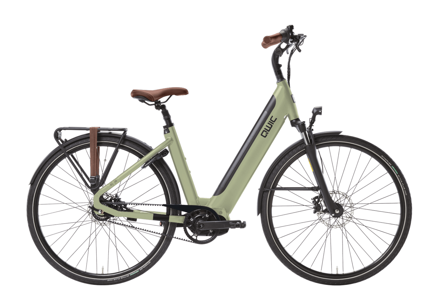 INTER TOUR 540WH  KHAKI GREEN met riemaandrijving MAAT M