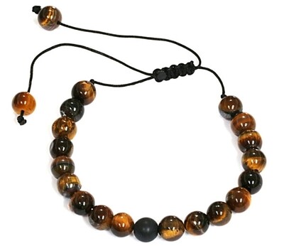Natuursteen "Tiger eye" Herenarmband Natuursteen "Tiger eye" Herenarmband