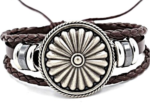 Lederen armband / Bruin