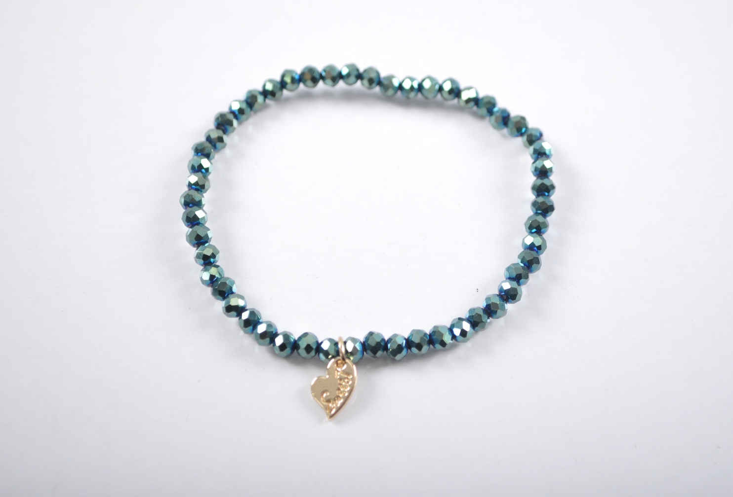 Kralen armband | Grijs-Blauw