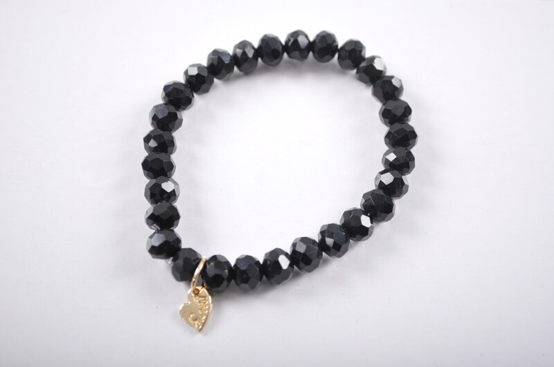 Kralen armband | Zwart