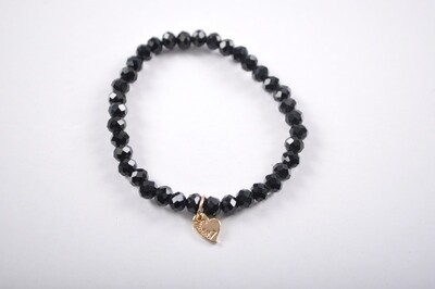 Kralen armband | Zwart