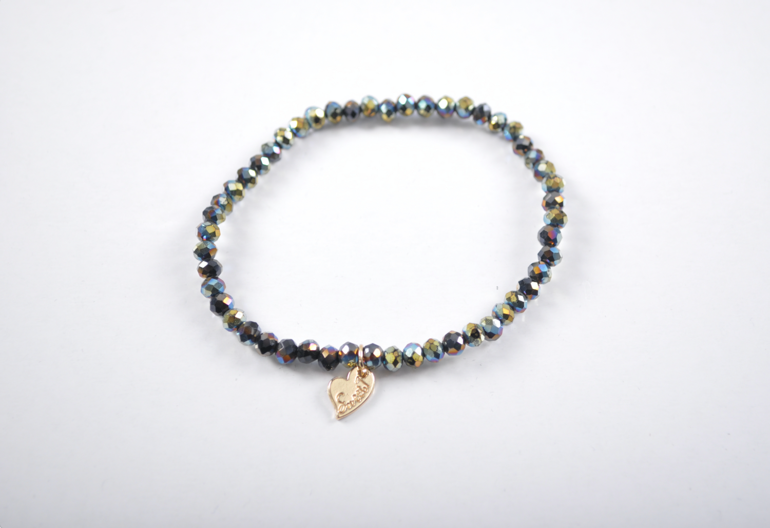 Kralen armband | Zwart-Zilver