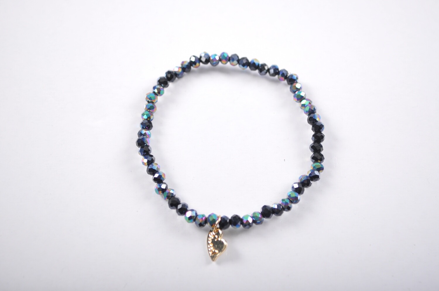 Kralen armband | Zwart blinkend